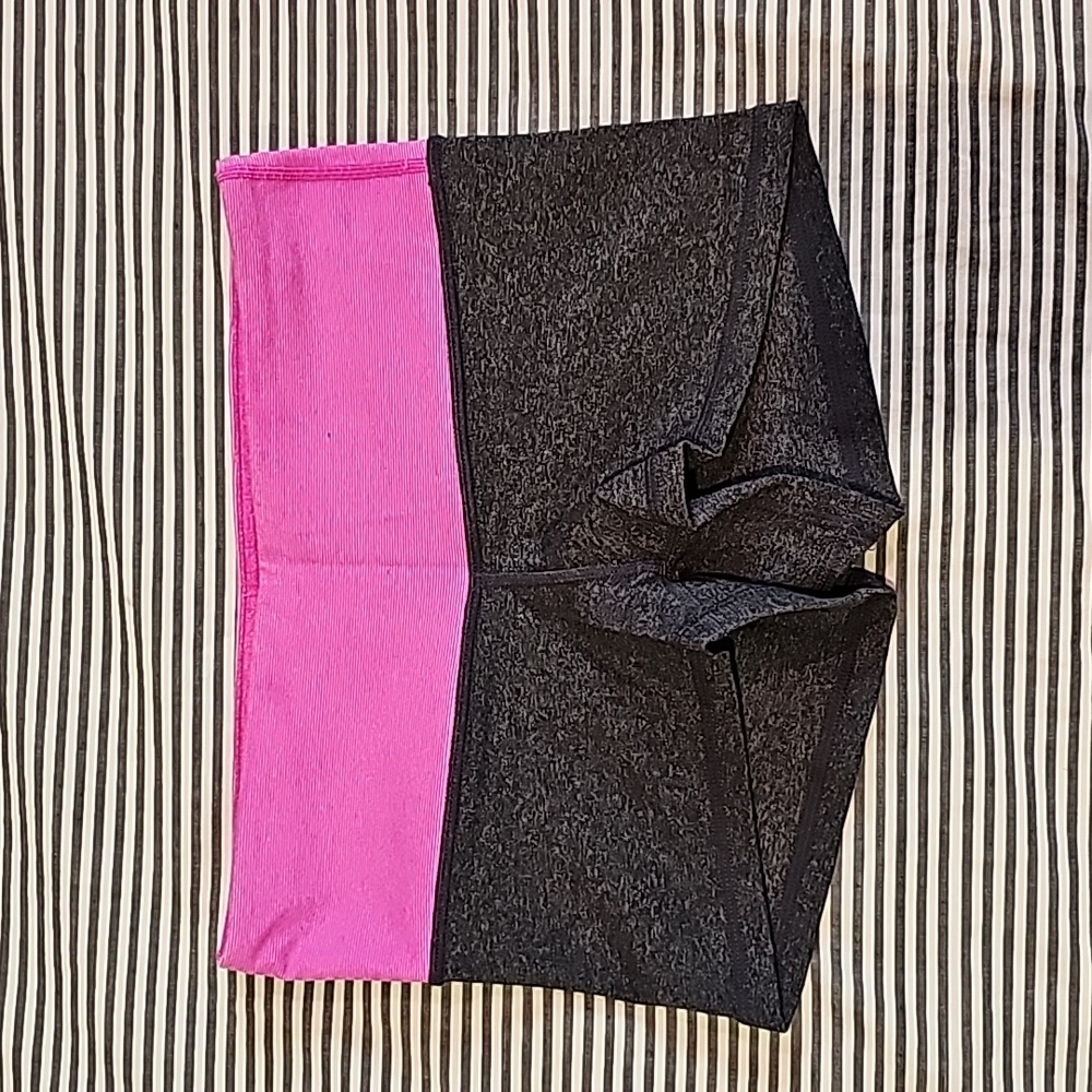 Women's Lululemon Shorts, Gray & Pink, Size 4/XS